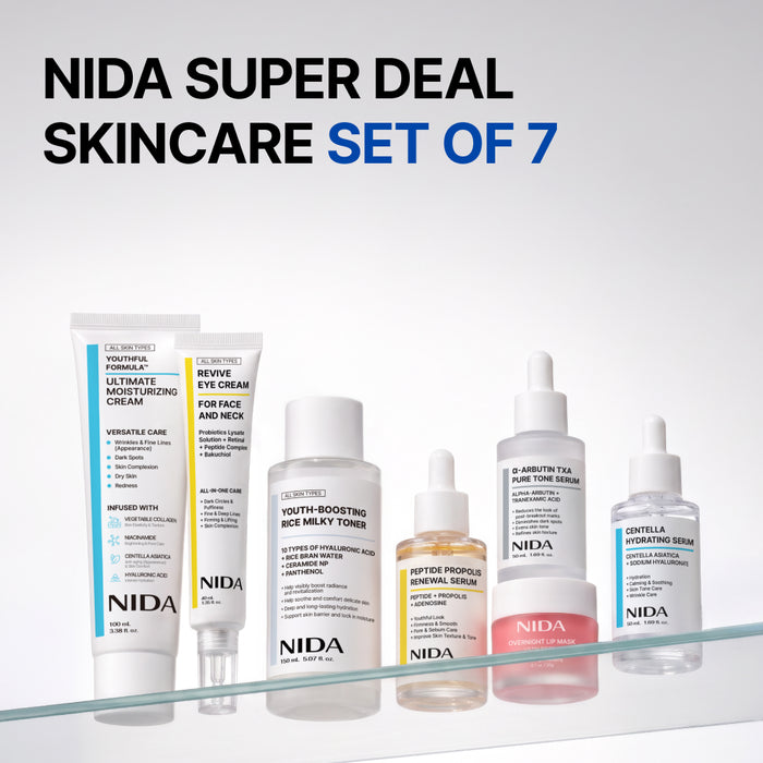 NIDA Super Deal Skincare Set of 7 (Milky Toner)